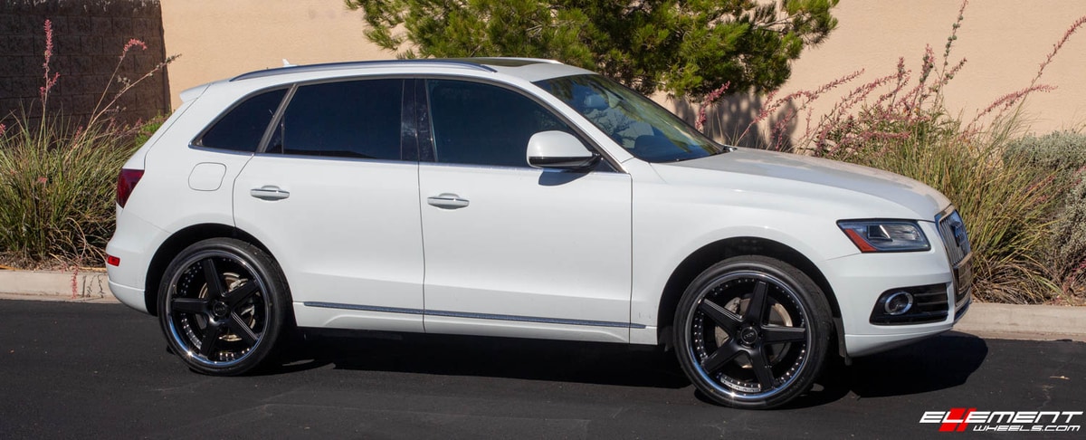 22 Inch Azad AZ008 in Semi Gloss Black on a 2016 Audi Q5