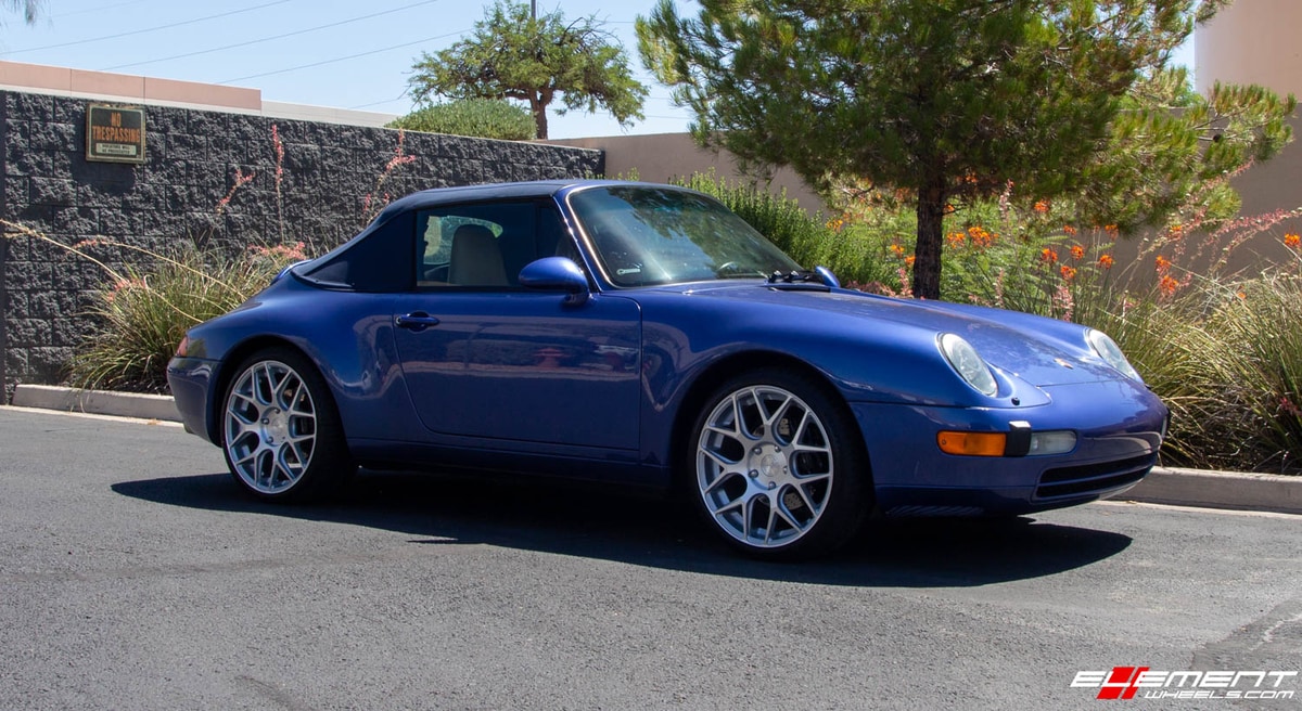 19 Inch Avant Garde M590 in Satin Silver on a 1997 Porsche 911 Carrera 993