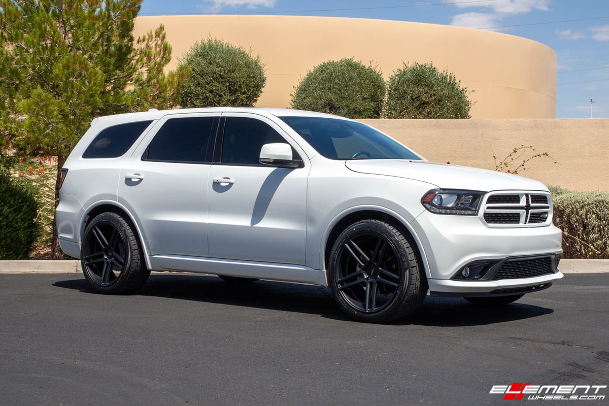 22 Inch Velgen Split5 VMBS5 in Satin Black on a 2017 Dodge Durango GT