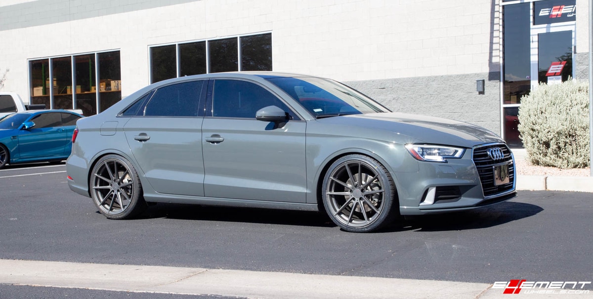 19 Inch TSW Bathurst in Gloss Gunmetal on a 2017 Audi A3