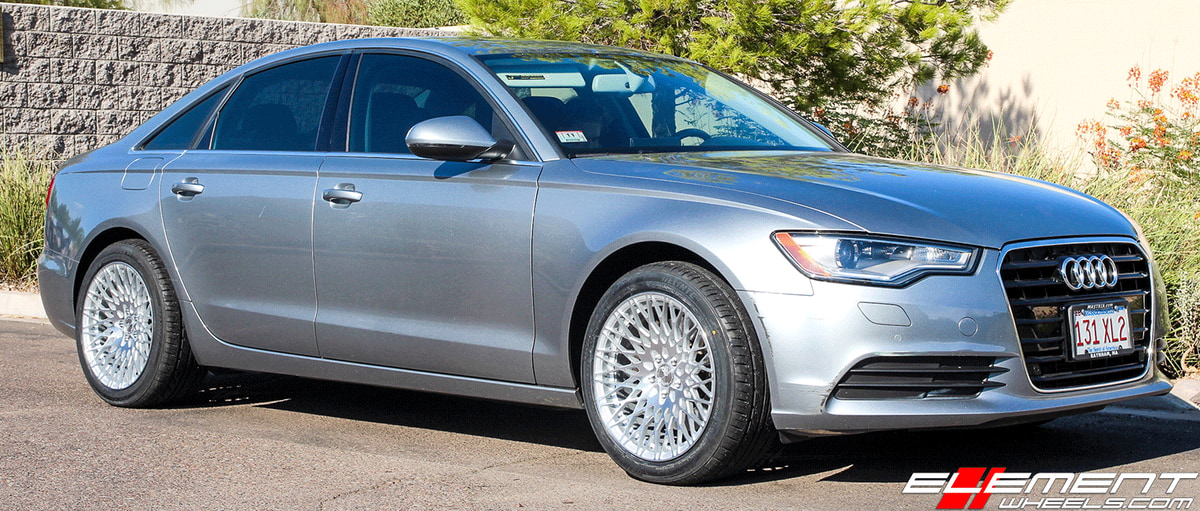 18 inch Avant Garde M540 Machine Silver on 2014 Audi A6
