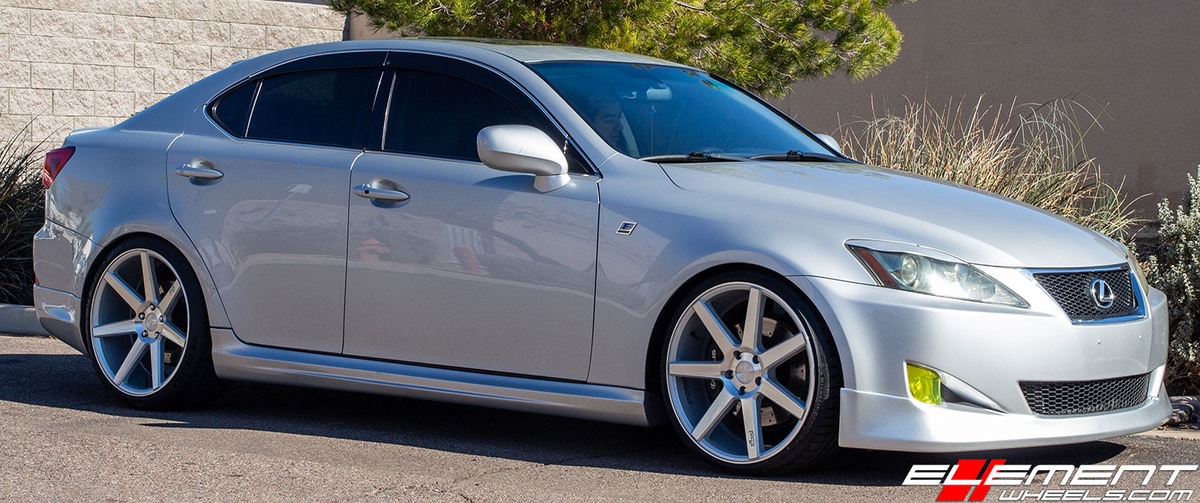 20 inch Niche Verona Gloss Sikver Machined M179 on 2006 Lexus IS350