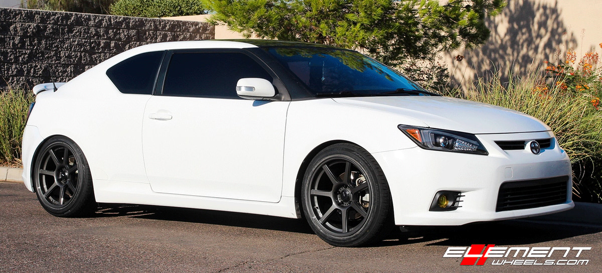 18 inch Konig UltraForm Graphite on 2013 Scion TC