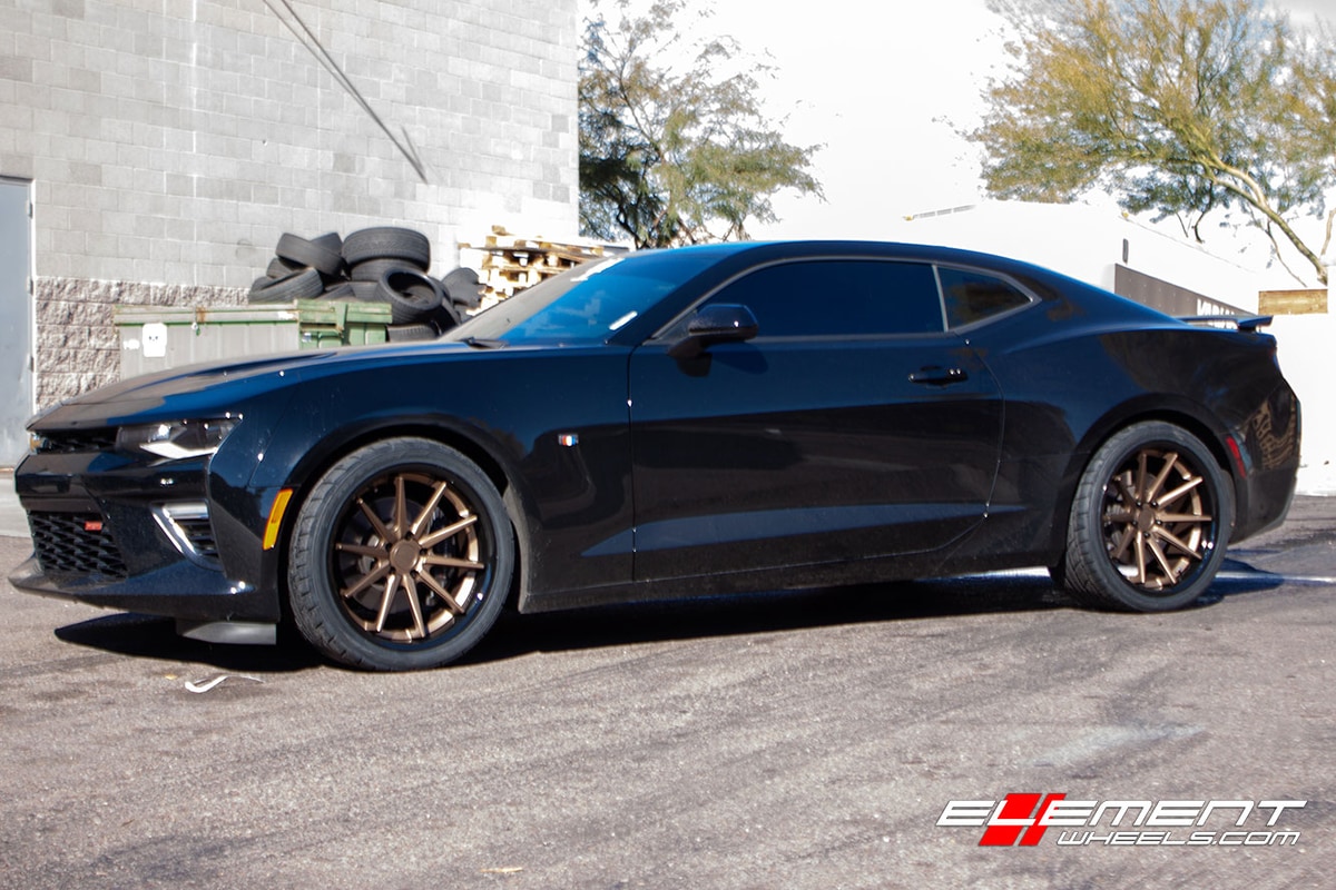 20 inch Ferrada FR4 Matte Bronze/Gloss Black Lip on 2018 Chevrolet Camaro