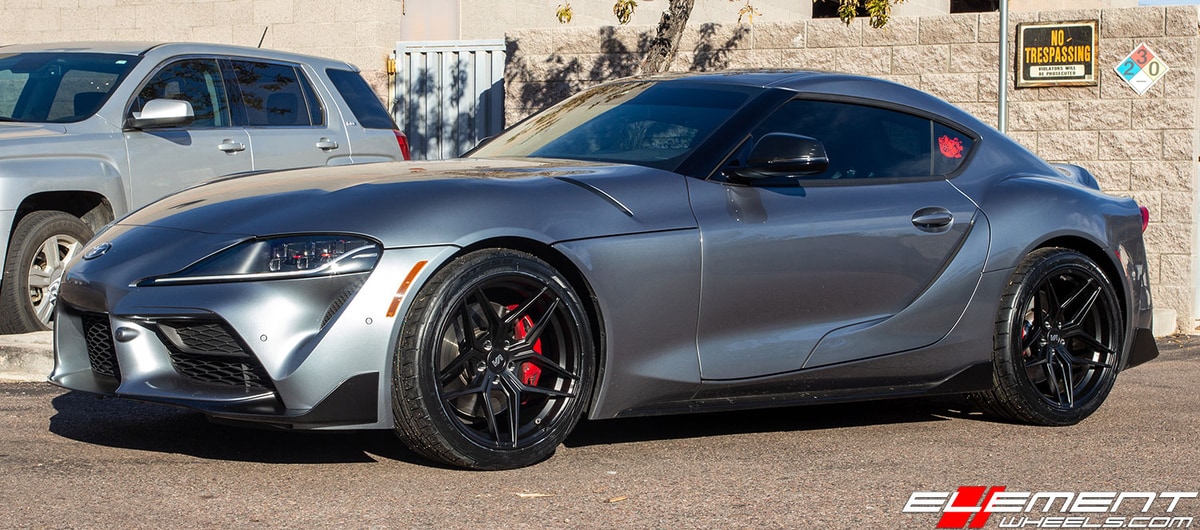 19 inch Variant Xenon Satin Black on 2020 Toyota Supra
