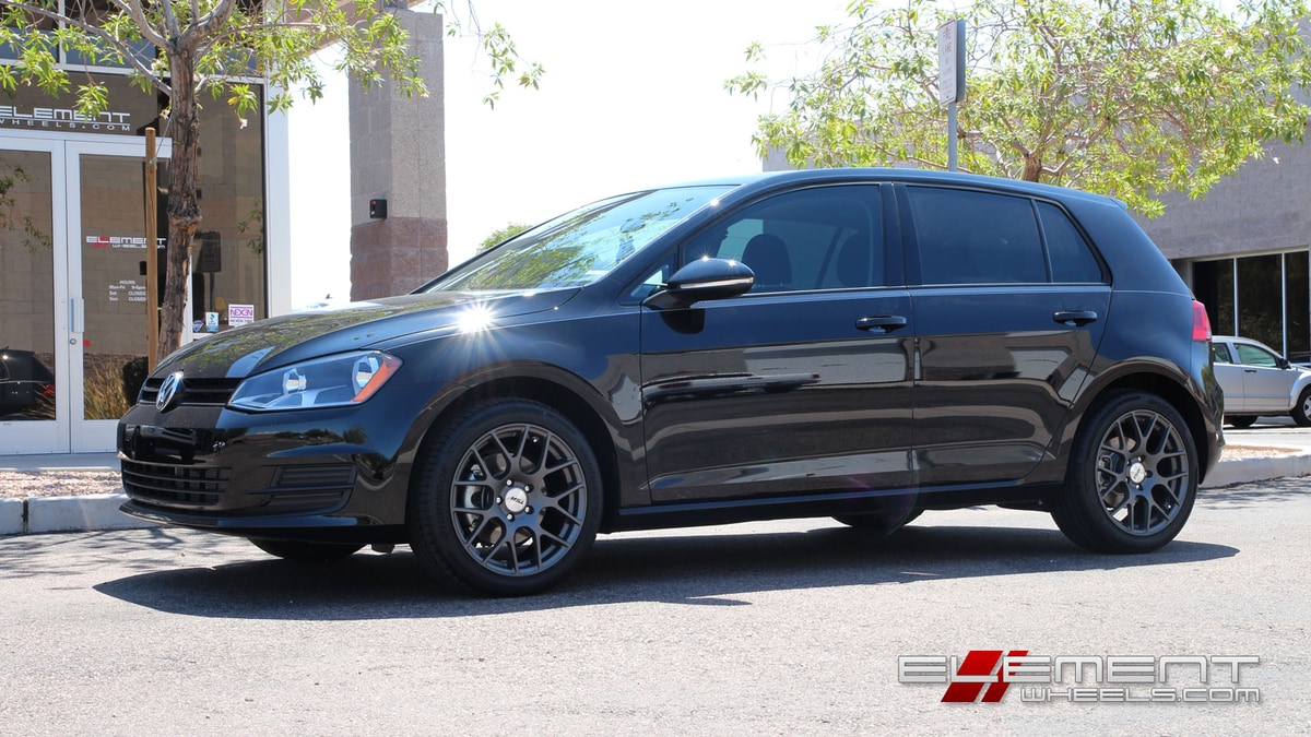 17 inch TSW Nurburgring Matte Gunmetal on 2016 VW Golf w/ Specs