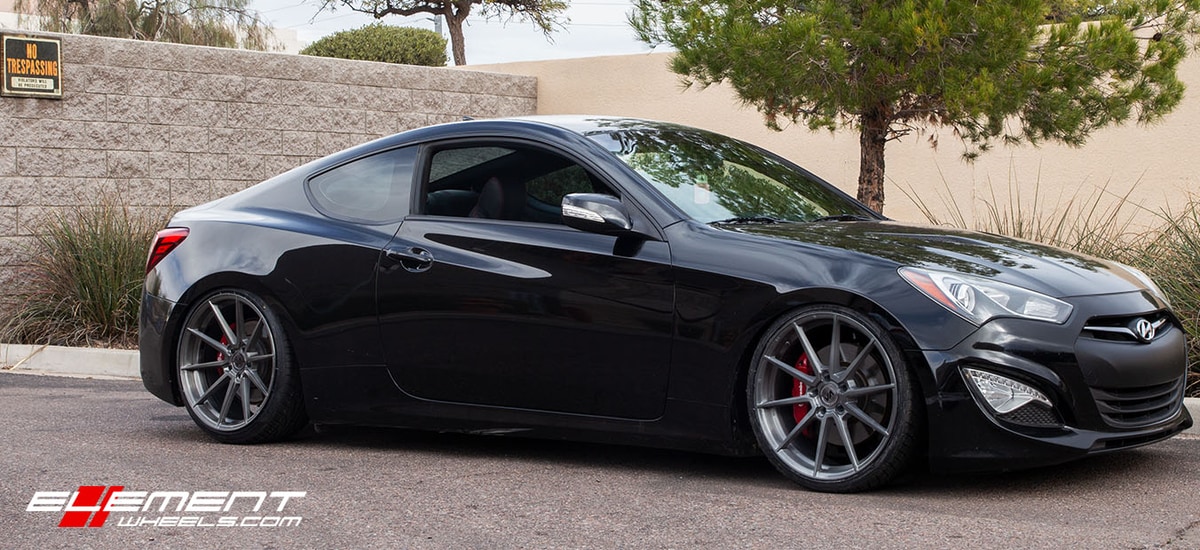 20 Inch Variant Argon Brushed Titanium on 2015 Hyundai Genesis Coupe