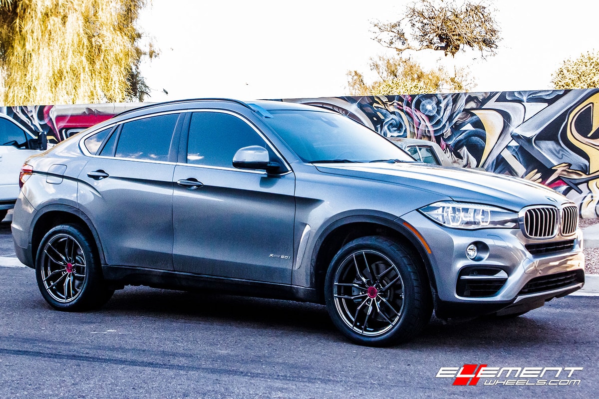20 inch staggered Variant Krypton Super Black Chrome on 2015 BMW X6