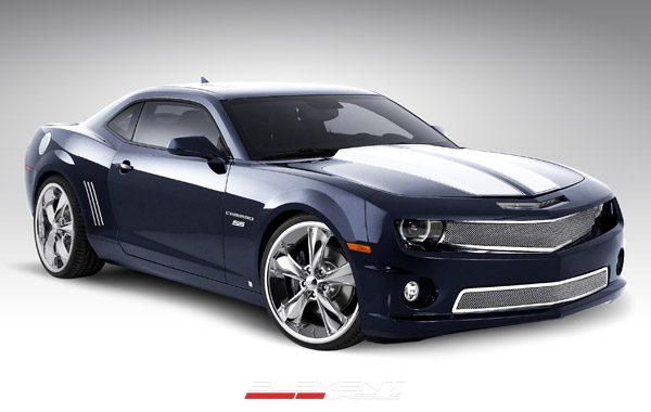20 inch Staggered Foose Legend SS Chrome on 2010 Chevy Camaro SS w/ Specs