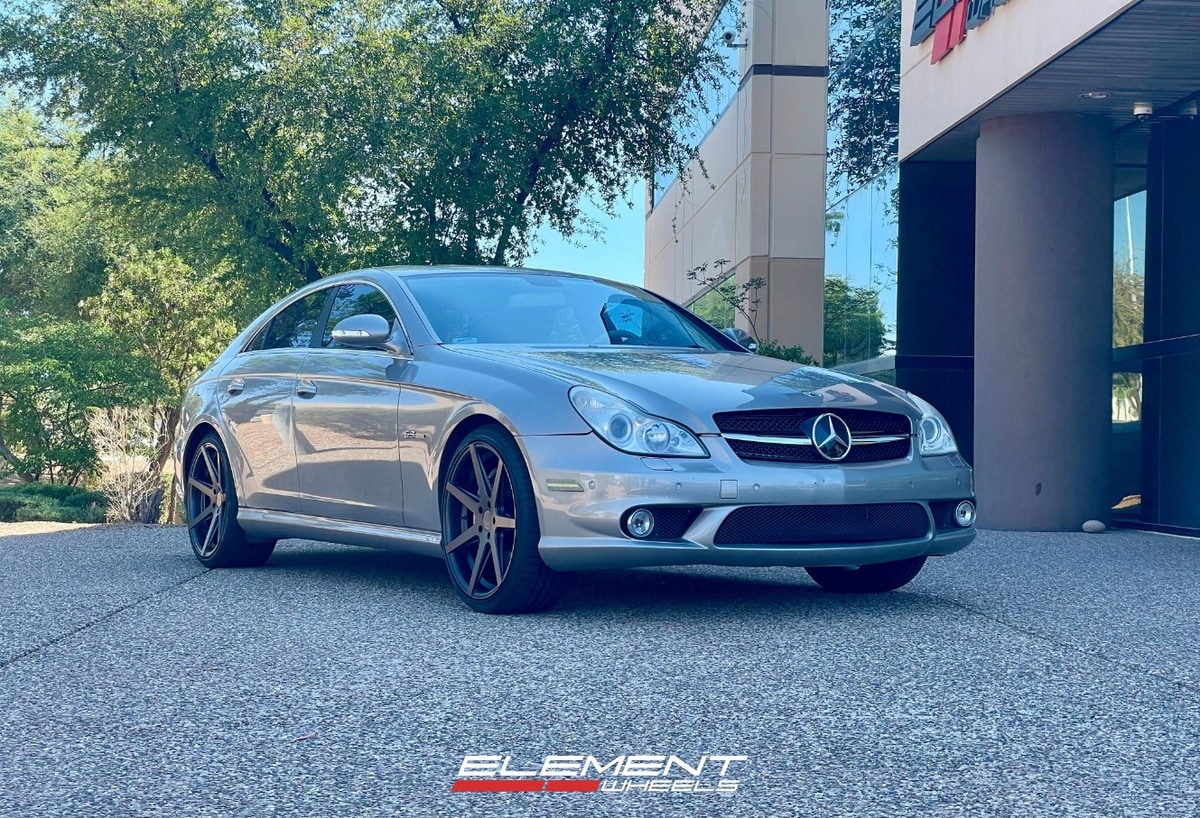 20 inch Staggered Rohana RC7 in Matte Graphite on a 2007 Mercedes-Benz CLS 63 AMG