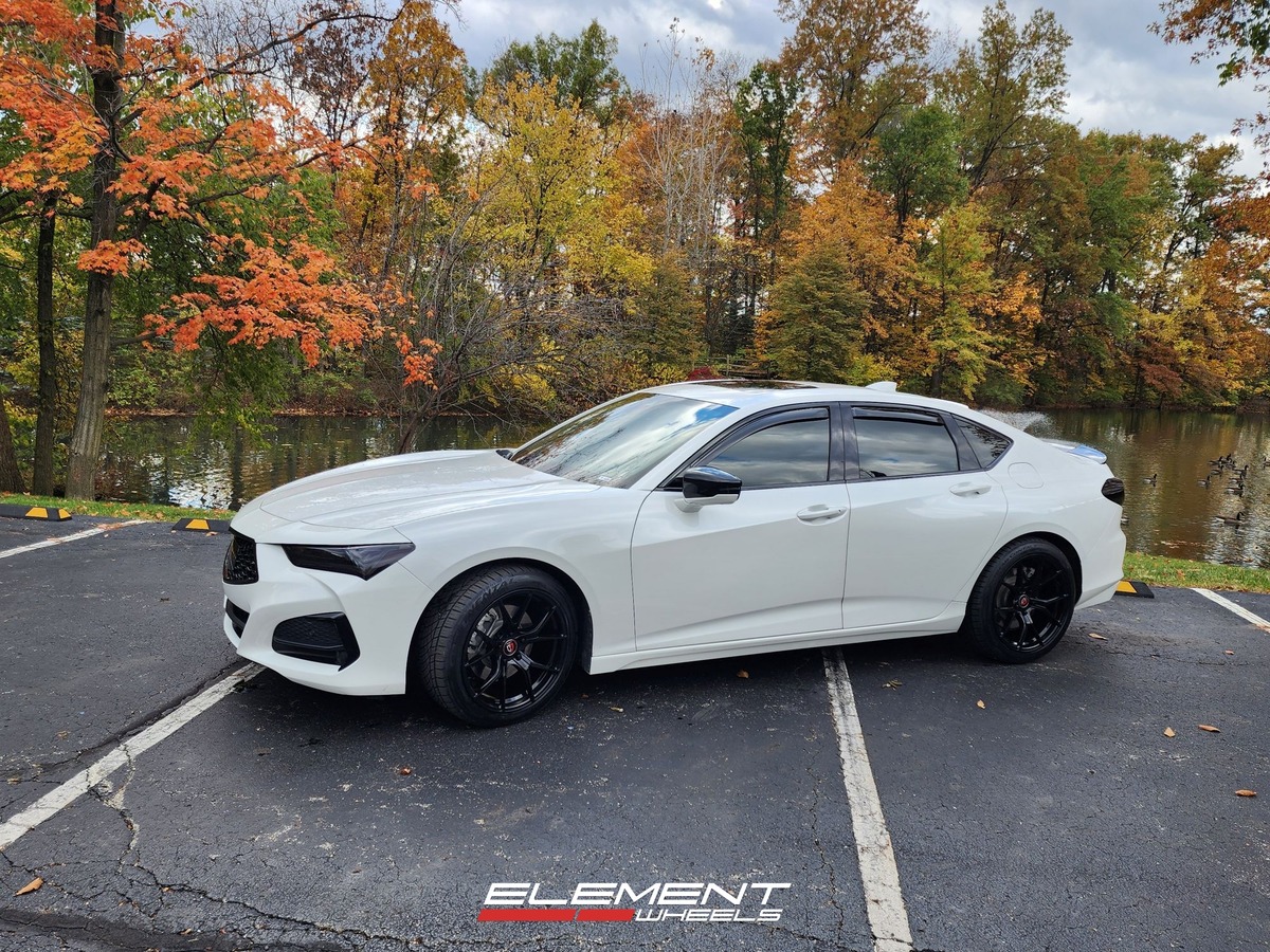 19 Inch Curva Concepts C42 in Gloss Black on a 2021 Acura TLX