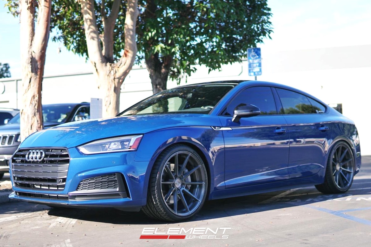 20x10 Variant Argon Brushed Titanium on 2019 Audi A5