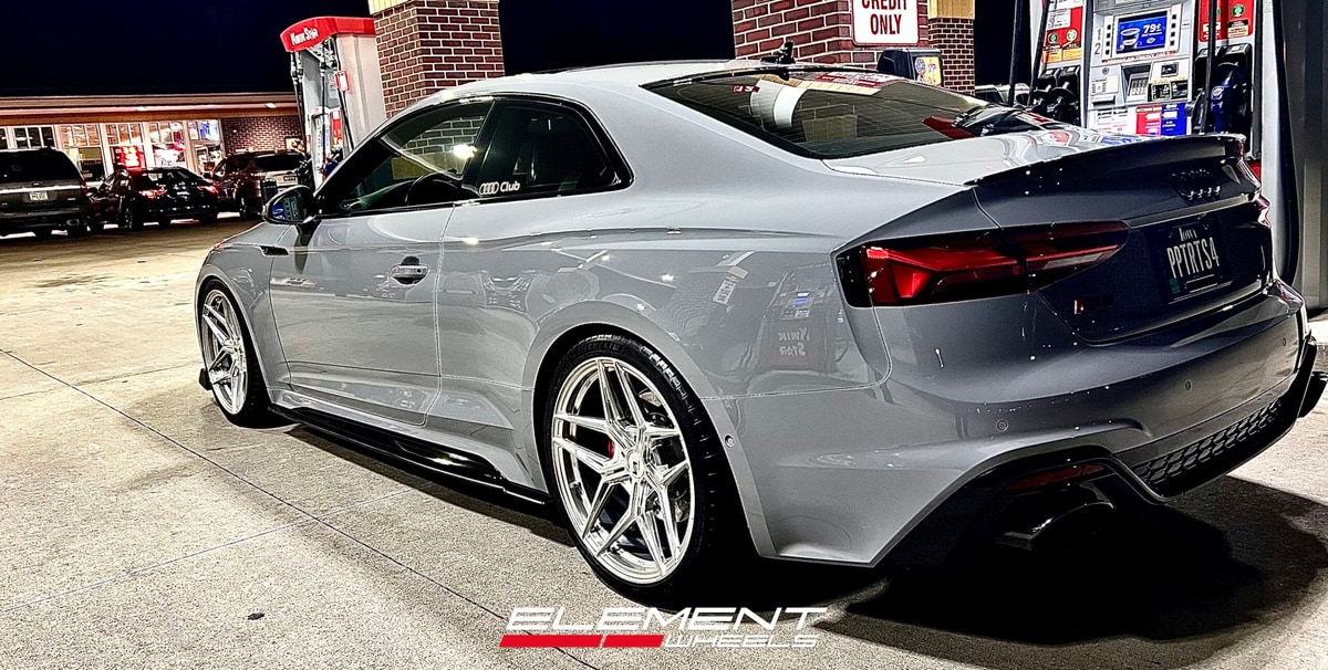 20 inch Variant Zeno in Raw Milled on a 2020 Audi RS5 Custom