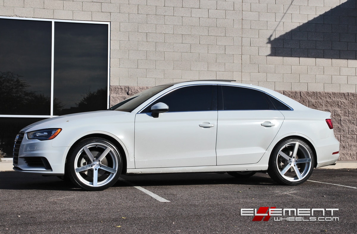 Rohana RC22 Silver Machined Wheels on 2015 Audi A3 w/ Specs