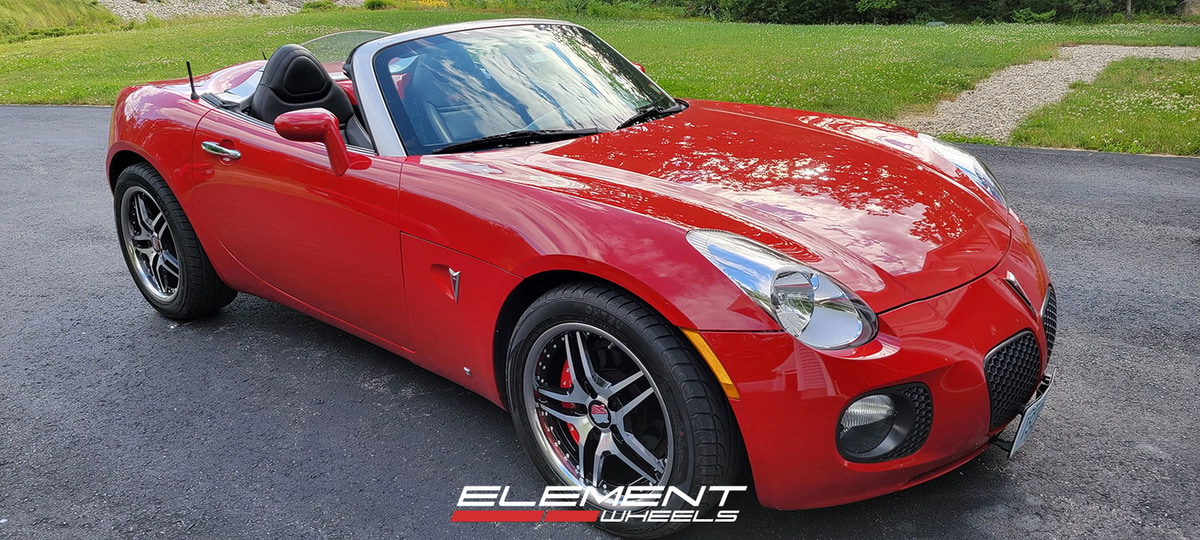 18x8 MRR RW2 on 2009 Pontiac Solstice