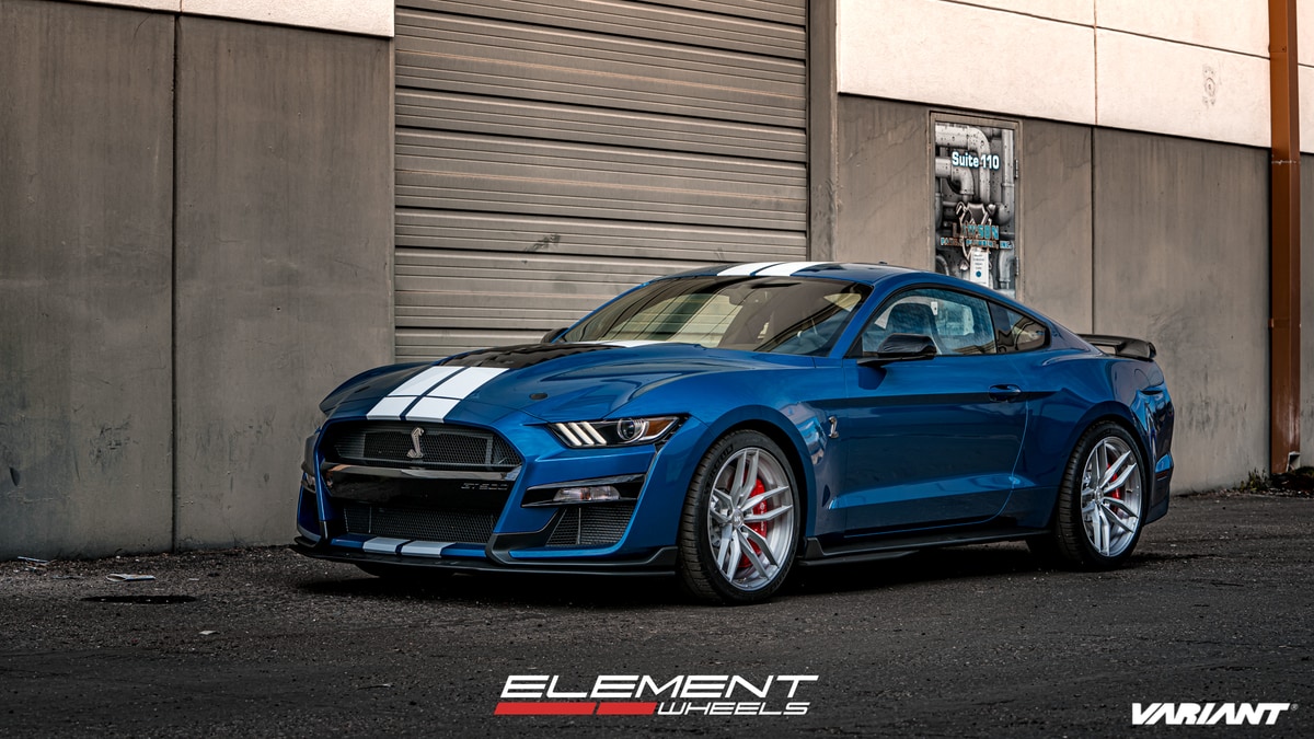 Staggered 20 Inch Variant Krypton on 2020 Ford Mustang GT500
