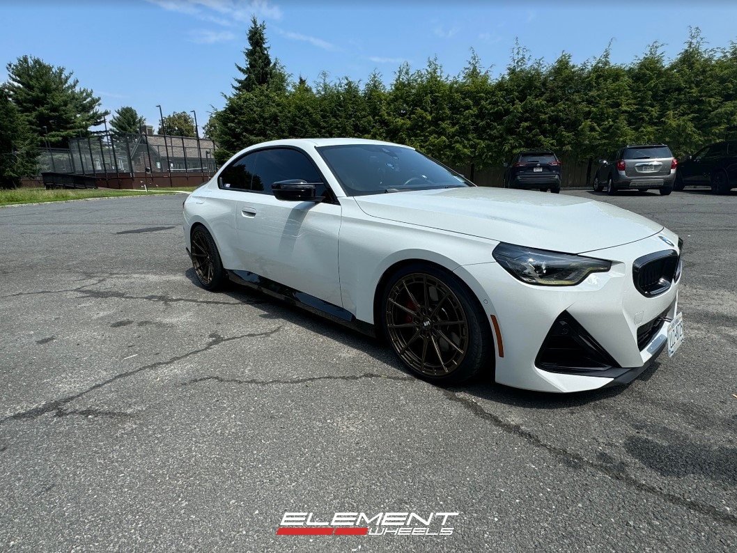 19 inch Staggered Variant Aure in Satin Bronze on a 2023 BMW M240i