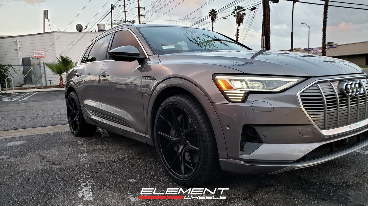 22 inch Axis Verde Gloss Black on a 2022 Audi E-Tron SUV