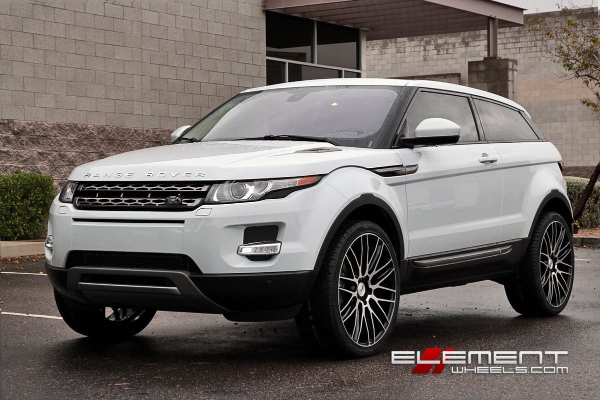 Black Di Forza BM13 Wheels on 2013 Land Rover Evoque w/ Specs