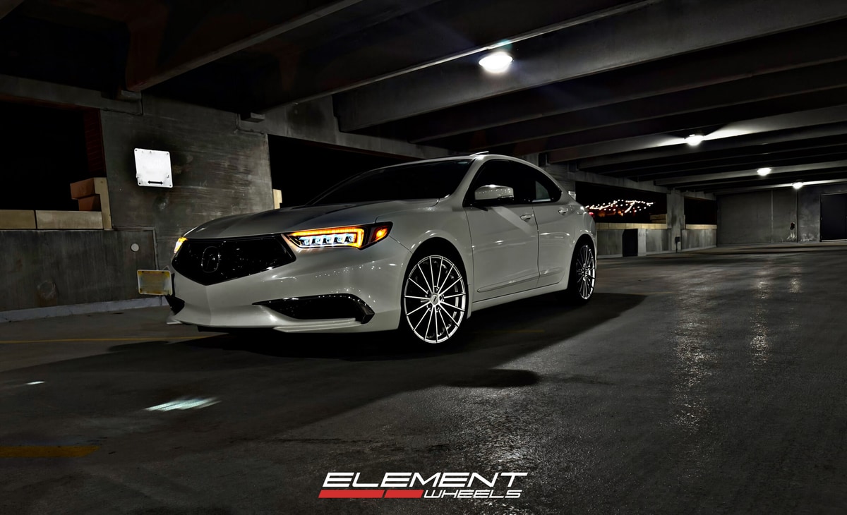 20 inch TSW TW005 Goodwood in Hypersilver on a 2018 Acura TLX
