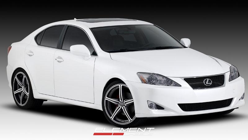 Foose Speed Concave Matte Black Machined on Lexus IS350 w/ Specs
