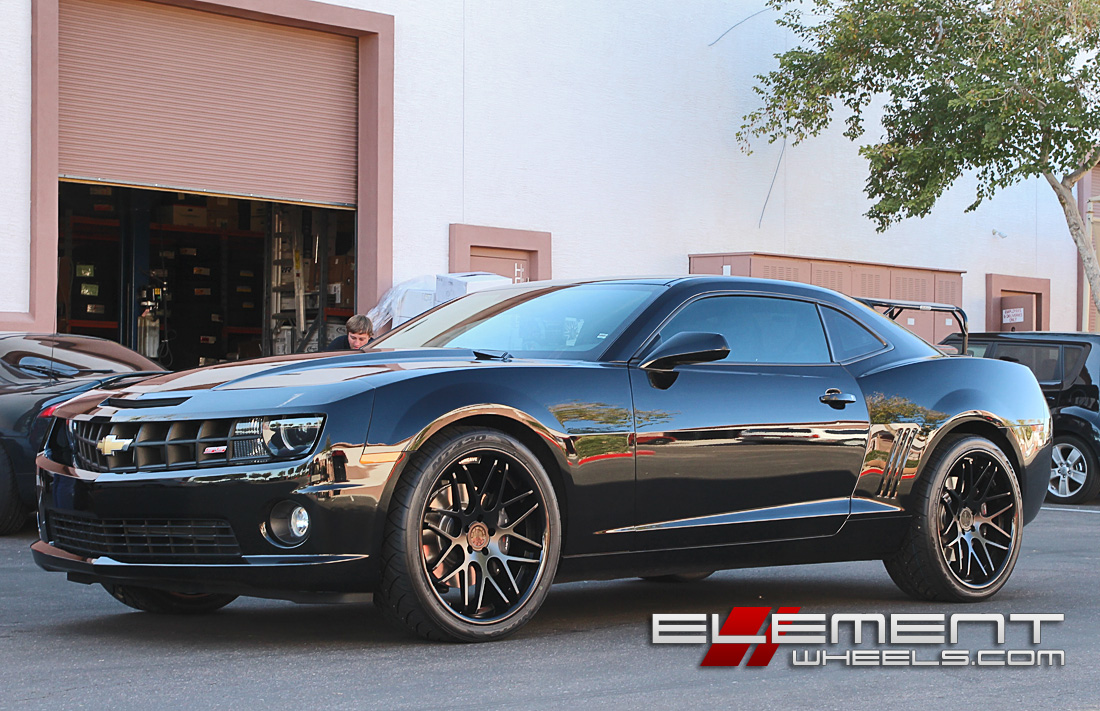 22 inch Vertini Magic All Black on 2012 Chevy Camaro SS w/ Specs