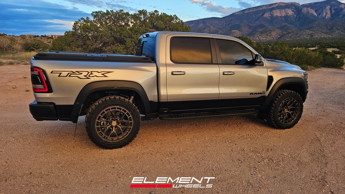 22 inch Vossen HFX-1 in Bronze on a 2022 Dodge Ram 1500 TRX