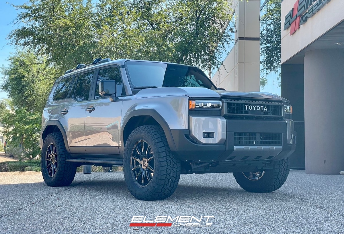 20 inch Raceline 159B Spike in Gloss Black on a 2024 Toyota Land Cruiser w/ Lift