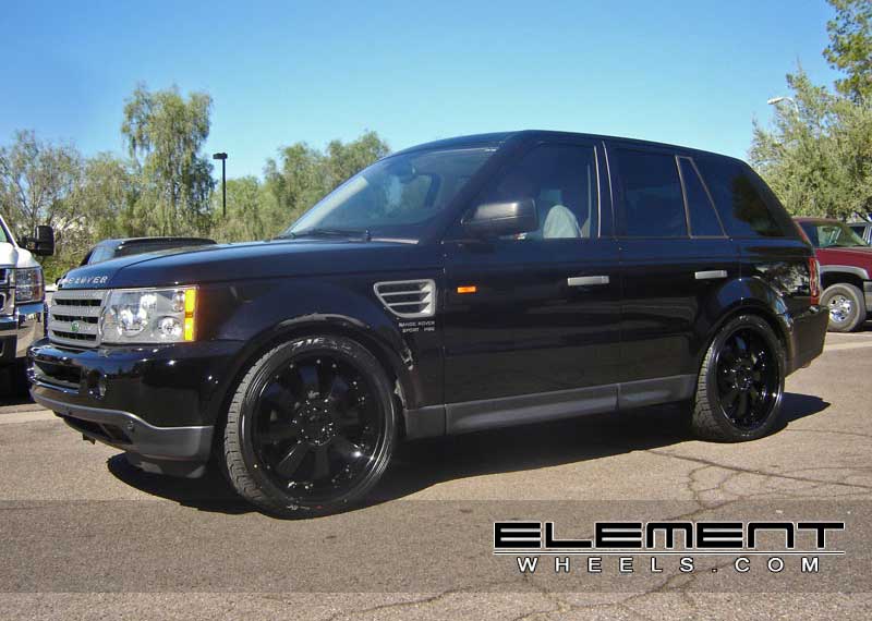 Demoda Concerto All Black Wheels on 06 Range Rover Sport w/ Specs