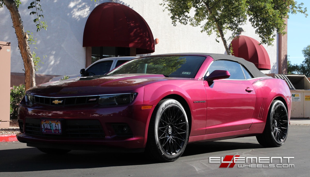 20 Staggered CSS16 All Black on 2014 Camaro SS w/ Specs