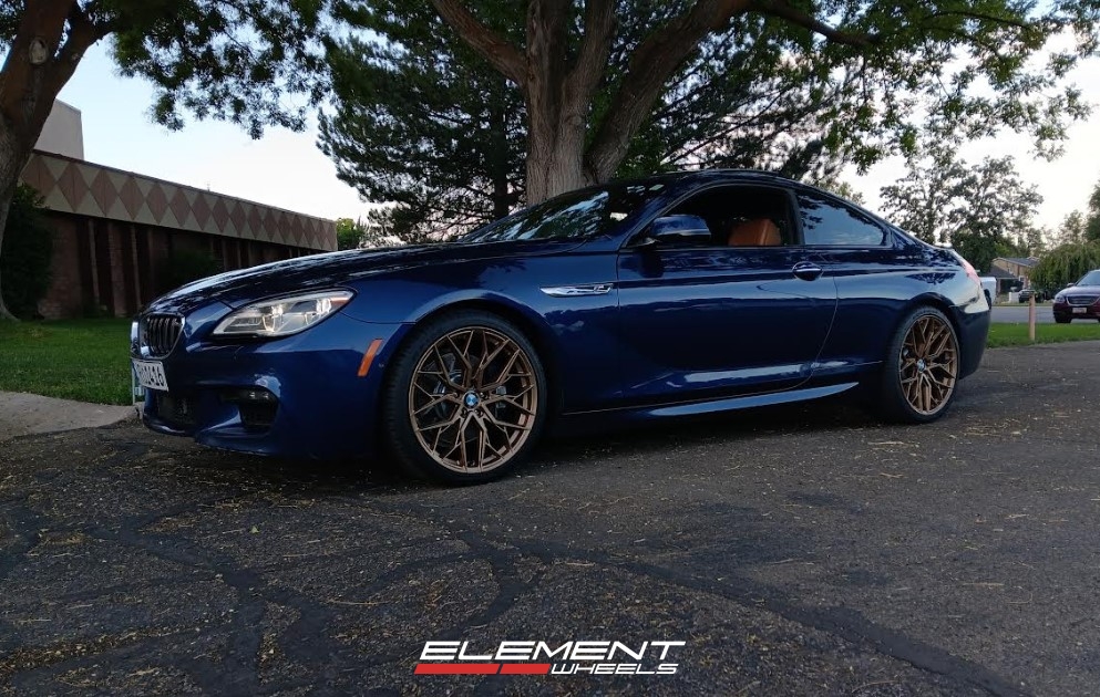 20 inch Staggered F1R FS3 Matte Bronze On A 2017 BMW 6 Series Coupe X-Drive
