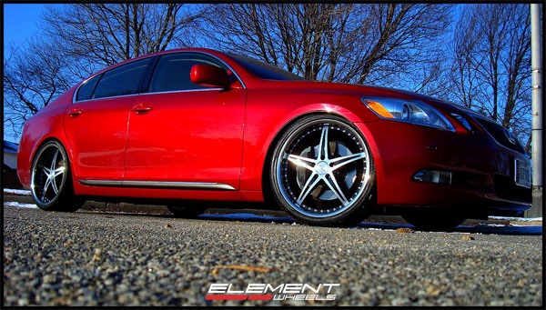 XIX X11 Black/Machined Wheels on 08 Lexus GS350 w/ Specs