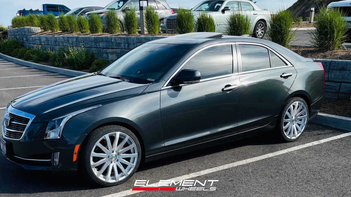 19 inch MRR HR9 in Silver Machined Face on a 2016 Cadillac ATS Sedan