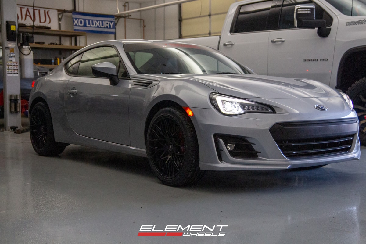 18 Inch MOMO Catania in Satin Black on a 2020 Subaru BR-Z