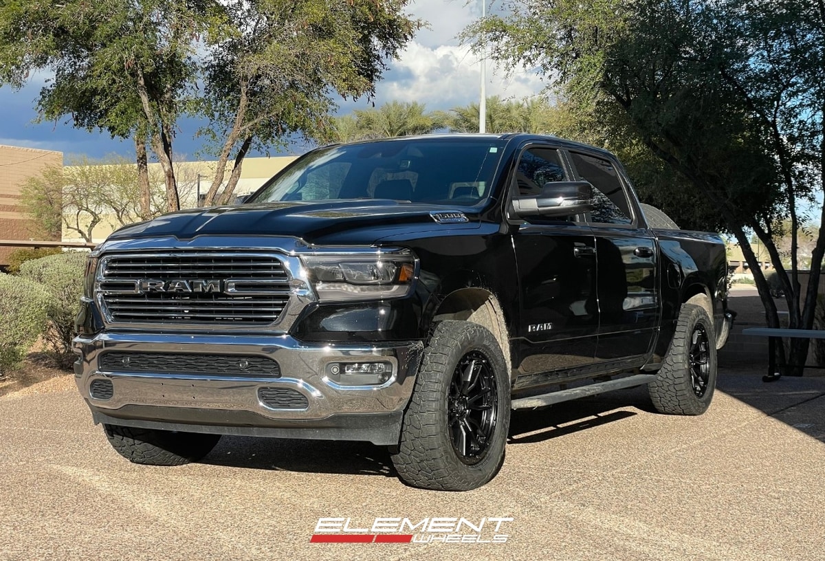 20 Inch Fuel Off-Road Rebel 6 in Matte Black on a 2023 Dodge Ram 1500