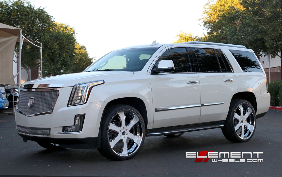 26x10 Lexani Wheels Custom Painted on 2015 Cadillac Escalade w/ Specs