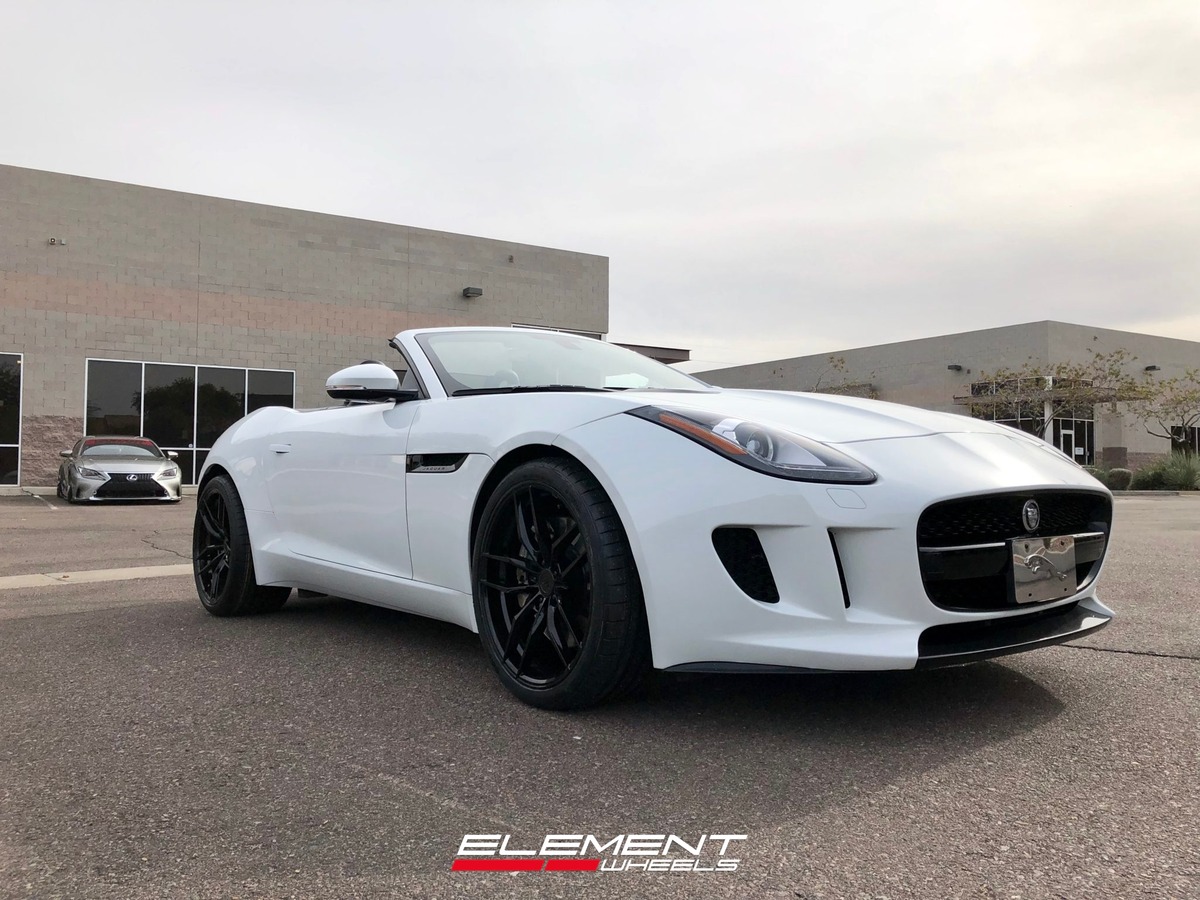 20 inch Variant Krypton Gloss Piano Black on 2014 Jaguar F-Type