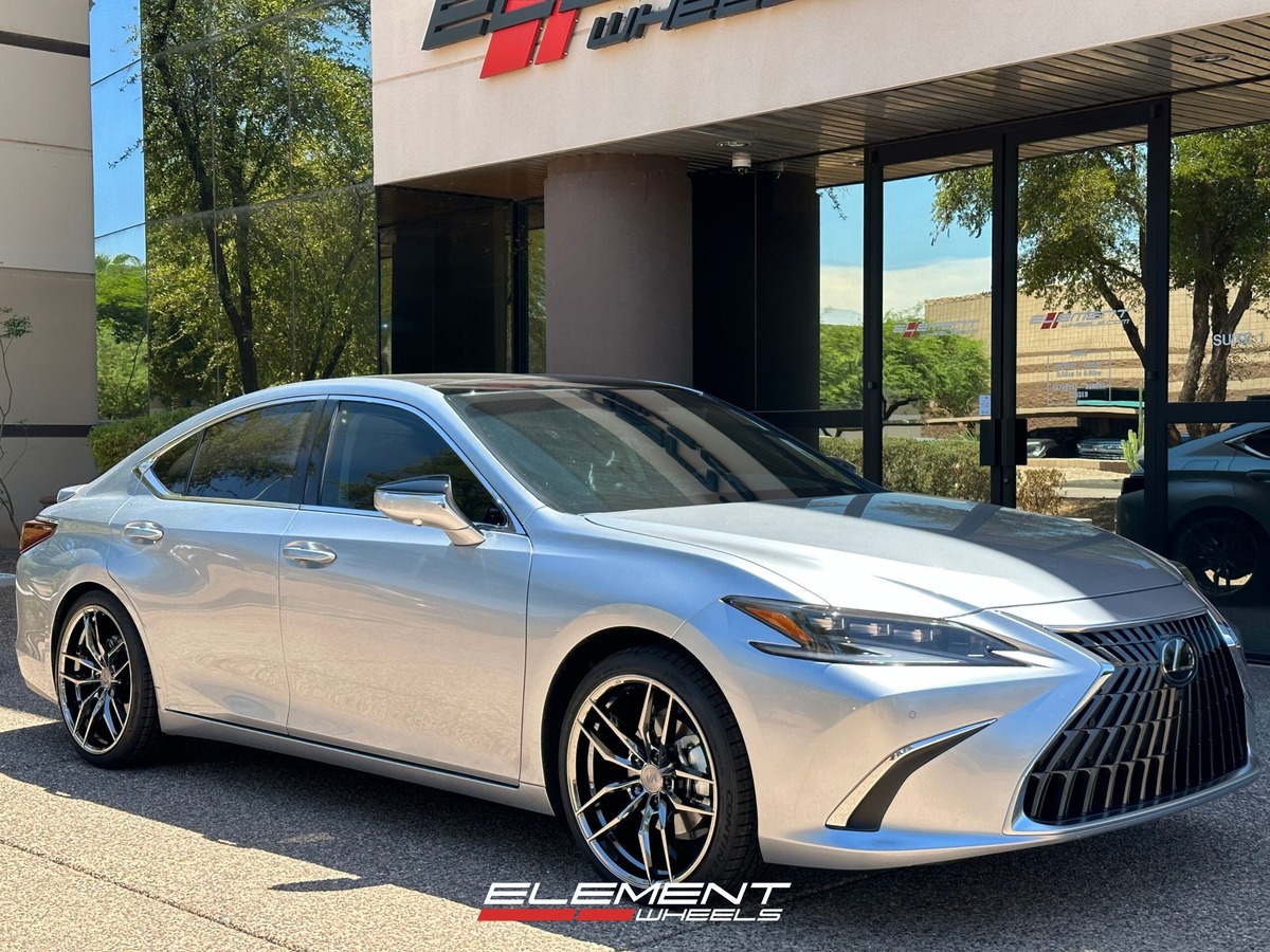20 inch Variant Krypton Super Black Chrome on a 2023 Lexus ES350