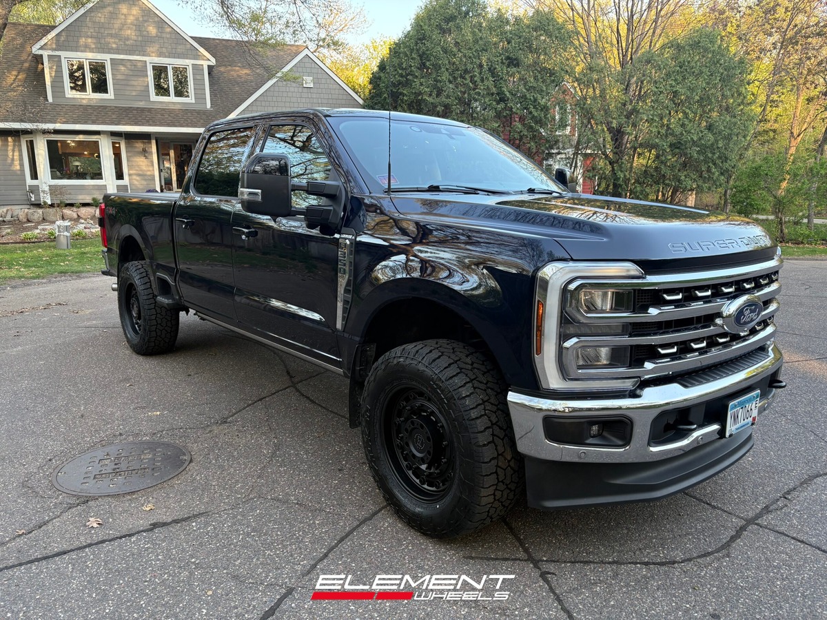 20 inch Black Rhino Arsenal in Textured Matte Black on a 2017 Ford F-350