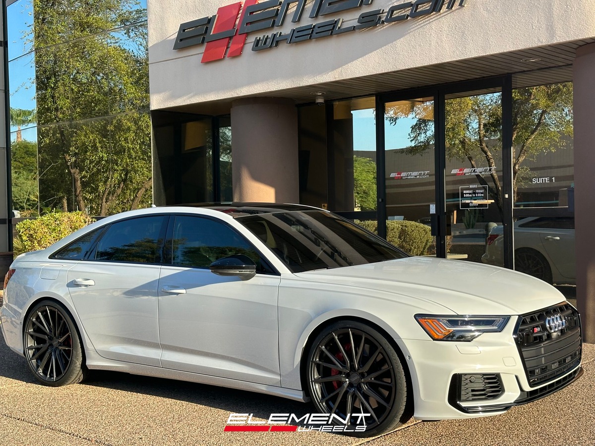 22 inch Vossen HF-4T Gloss Anthracite on a 2020 Audi S6