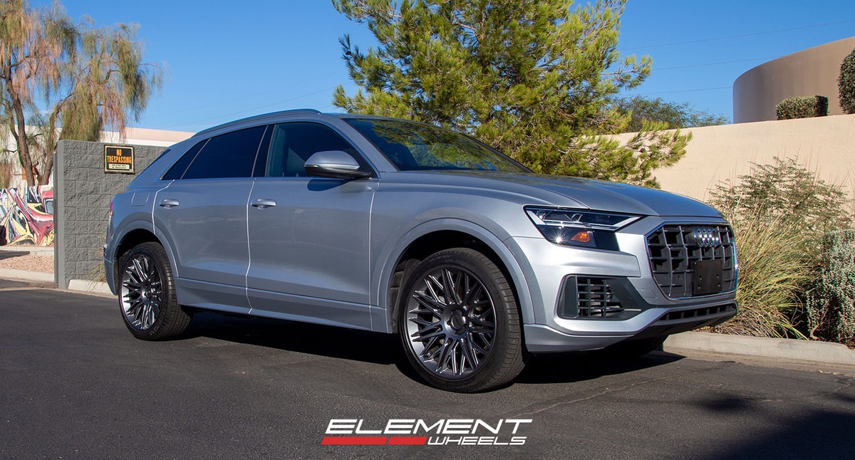 22 inch Rotiform JDR Matte Anthracite R163 on a 2020 Audi Q8