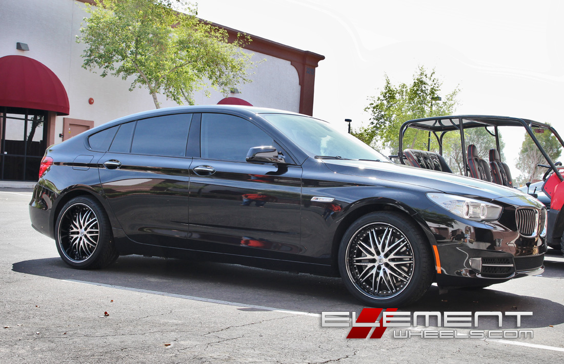 Lexani LX10 Wheels Black w/Machined Face on 2011 BMW 5 Series Gran Turismo w/ Specs
