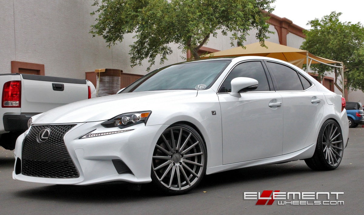 Vossen VFS2 Graphite on 2014 Lexus IS350 w/ Specs