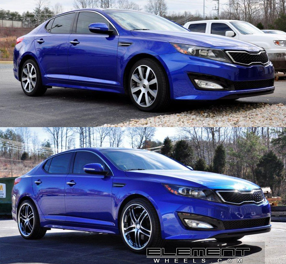 Concept One RS55 Matte Black/Machined on 2011 Kia Optima w/ Specs