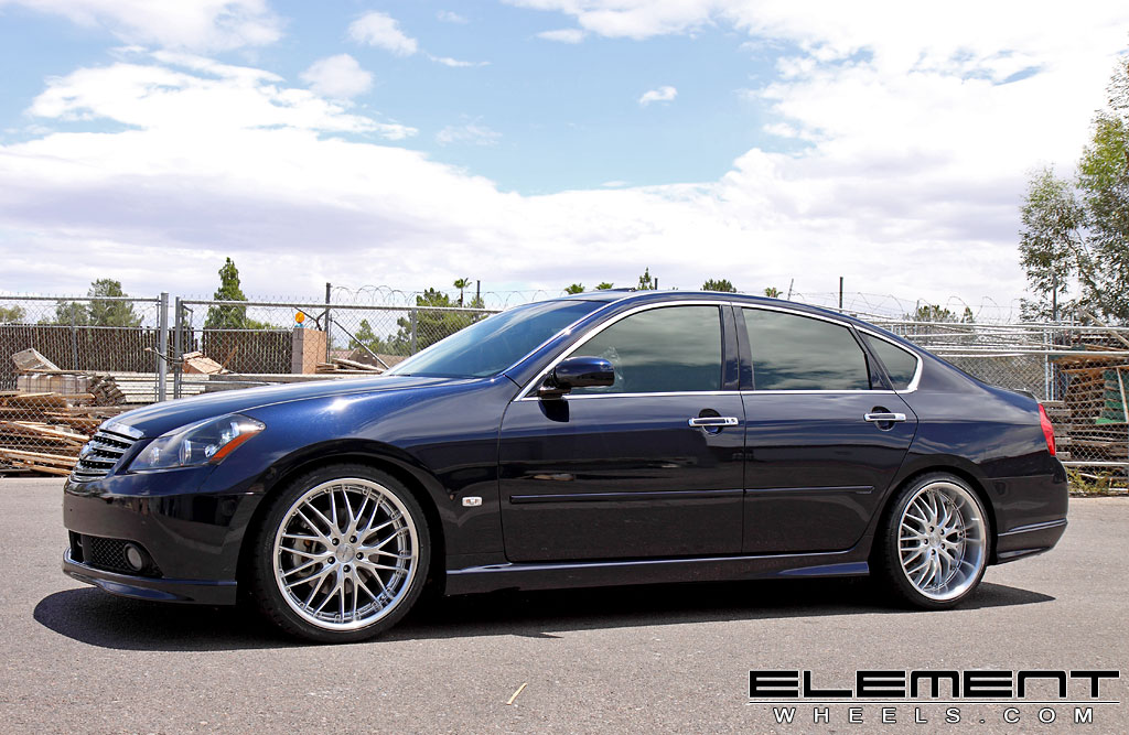 MRR GT1 Hypersilver Wheels on 07 Infiniti M35 w/ Specs