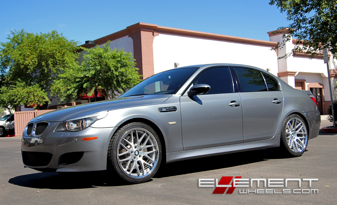 Roderick RW6 Silver/Bushed Face Wheels on 08 BMW M5 w/ Specs