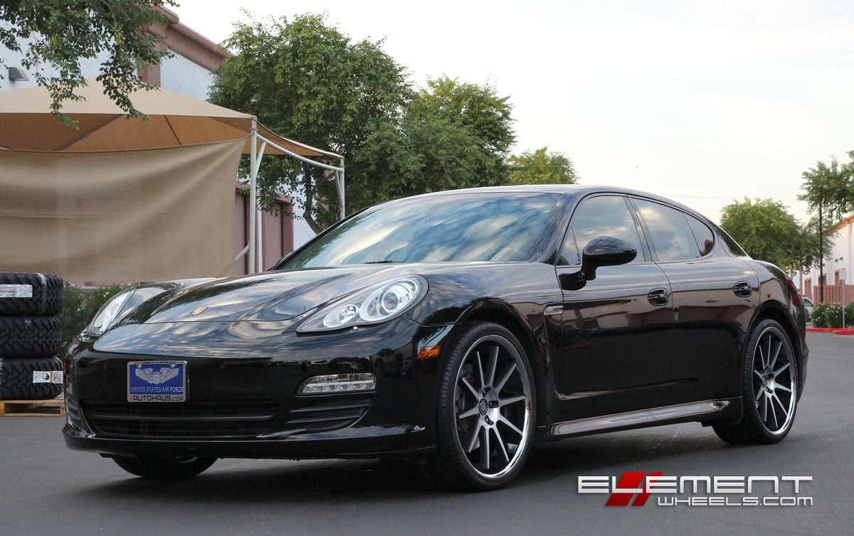 Lexani R10 Black Machined on 2011 Porsche Panamera w/ Specs