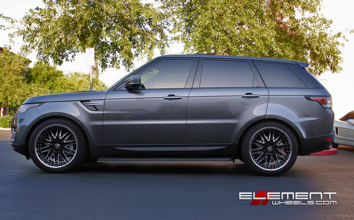 Lexani LX10 Gloss Black/Milled Wheels on 2014 Range Rover Sport V6 Supercharged w/ Specs
