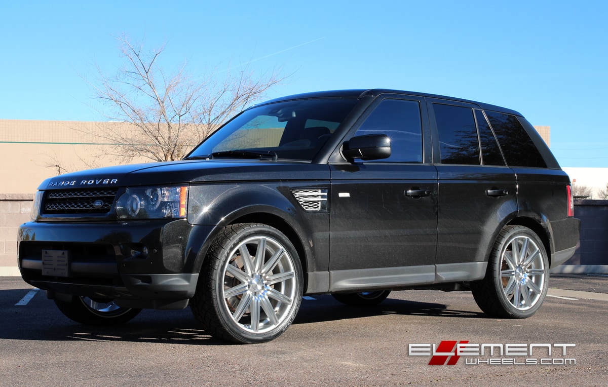 22 inch Vossen CV4 Silver Machined on 2012 Range Rover Sport w/ Specs