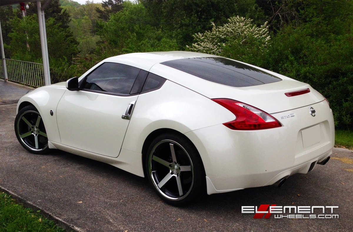 Stance SC5 Matte Black/Machined 2010 Nissan 370z w/ Specs